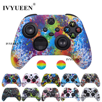 IVYUEEN puha szilikon tok Xbox Series X/S kontrollerhez, védőbőr Gamepad gumibőr hüvelykujj markolat joystick burkolata