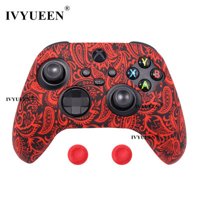 IVYUEEN mekana silikonska torbica za Xbox Series X/S kontroler Zaštitna koža Gamepad Gumena koža Ručka za palac Joystick Cover Shell