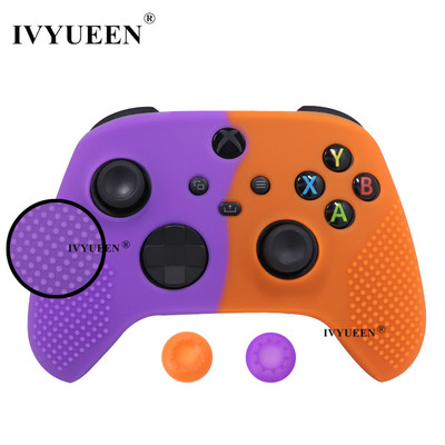 IVYUEEN mekana silikonska torbica za Xbox Series X/S kontroler Zaštitna koža Gamepad Gumena koža Ručka za palac Joystick Cover Shell