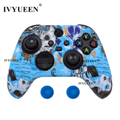 IVYUEEN mekana silikonska torbica za Xbox Series X/S kontroler Zaštitna koža Gamepad Gumena koža Ručka za palac Joystick Cover Shell