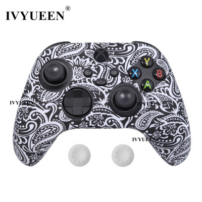 IVYUEEN mekana silikonska torbica za Xbox Series X/S kontroler Zaštitna koža Gamepad Gumena koža Ručka za palac Joystick Cover Shell