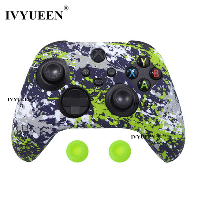 IVYUEEN mekana silikonska torbica za Xbox Series X/S kontroler Zaštitna koža Gamepad Gumena koža Ručka za palac Joystick Cover Shell