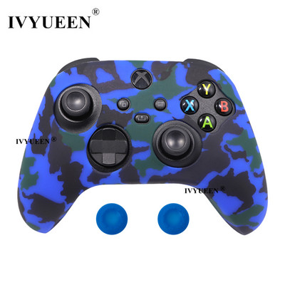 IVYUEEN mekana silikonska torbica za Xbox Series X/S kontroler Zaštitna koža Gamepad Gumena koža Ručka za palac Joystick Cover Shell