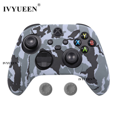 IVYUEEN mekana silikonska torbica za Xbox Series X/S kontroler Zaštitna koža Gamepad Gumena koža Ručka za palac Joystick Cover Shell