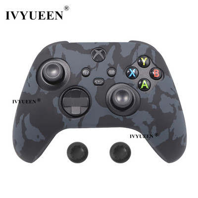 IVYUEEN mekana silikonska torbica za Xbox Series X/S kontroler Zaštitna koža Gamepad Gumena koža Ručka za palac Joystick Cover Shell