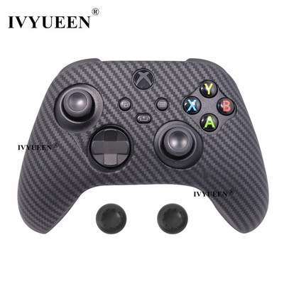 IVYUEEN mekana silikonska torbica za Xbox Series X/S kontroler Zaštitna koža Gamepad Gumena koža Ručka za palac Joystick Cover Shell