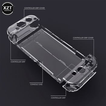 Νέο Crystal Protective Shell Συμβατό για Nintendo Switch OLED Διαφανές κάλυμμα σκληρής θήκης για αξεσουάρ κονσόλας Switch OLED