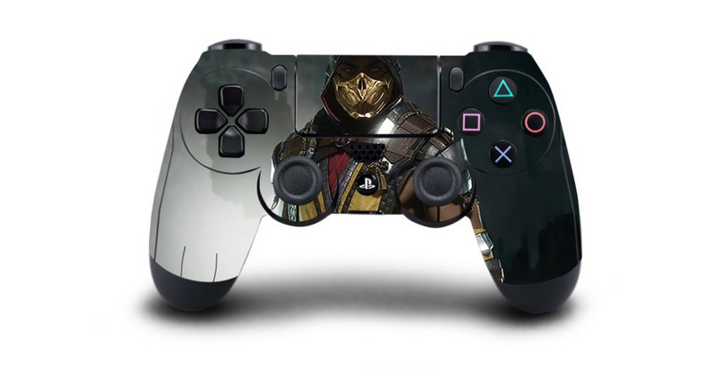 1 gab Mortal Kombat PS4 ādas uzlīmes uzlīme Sony PS4 Playstation 4 Dualshouck 4 spēļu PS4 bezvadu kontrollera uzlīmei