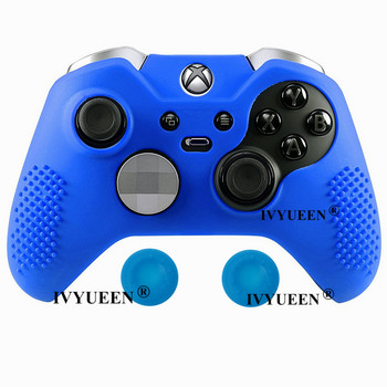 IVYUEEN Противоплъзгаща се силиконова защитна обвивка на калъфа за Microsoft Xbox One Elite Controller Cover Thumb Stick Grips Джойстик Капачки