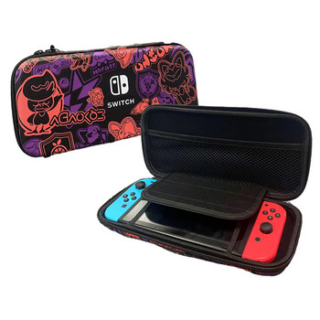 Scarlet & Violet Преносима чанта за съхранение за Nintendo Switch Oled конзола Eva Калъф за носене Капак за аксесоари за Nintendo Switch