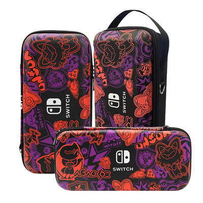 Scarlet & Violet Преносима чанта за съхранение за Nintendo Switch Oled конзола Eva Калъф за носене Капак за аксесоари за Nintendo Switch