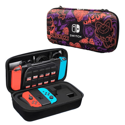 Scarlet & Violet hordozható tárolótáska Nintendo Switch Oled konzolhoz Eva hordtáska fedél Nintendo Switch tartozékokhoz