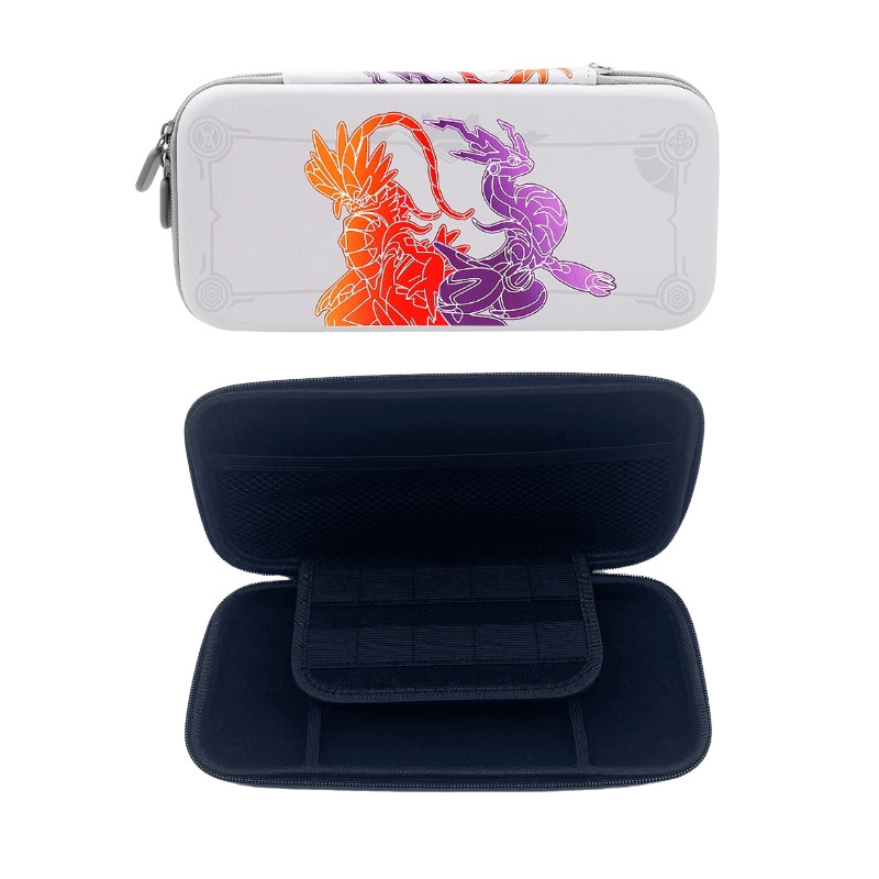 Scarlet & Violet hordozható tárolótáska Nintendo Switch Oled konzolhoz Eva hordtáska fedél Nintendo Switch tartozékokhoz