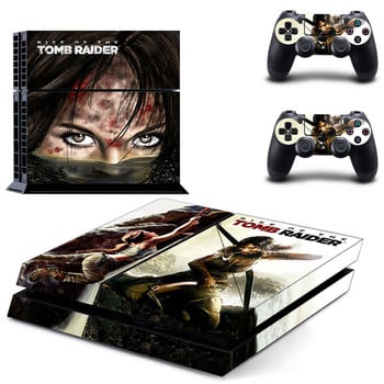 Rise of The Tomb Raider PS4 Skin Sticker Decal for Sony PlayStation 4 Console and Controller Skin PS4 Sticker Vinyl Accessories