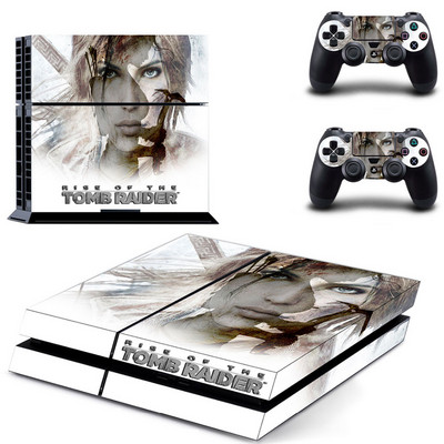 Rise of The Tomb Raider PS4 Skin matrica matrica Sony PlayStation 4 konzolhoz és Controller Skin PS4 matrica vinyl kiegészítőkhöz