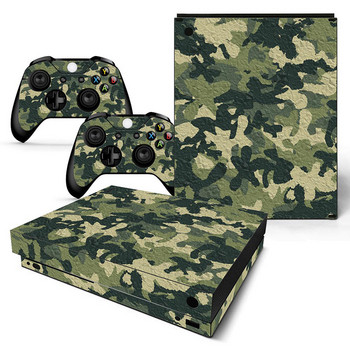 Camo patten Добро качество Винилови капаци на контролери Стикер на кожата за Xbox one X