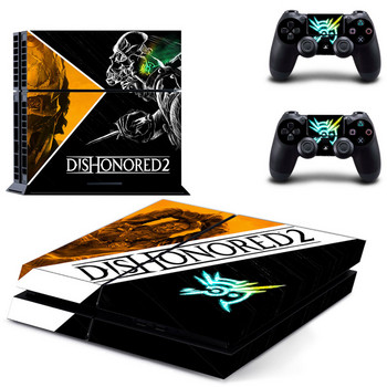 Game Dishonored 2 PS4 Skin Sticker Decal за Sony PlayStation 4 Console и 2 Controller Skin PS4 Sticker Винилов аксесоар