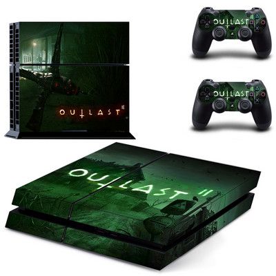 Autocolant de piele Game Outlast PS4 pentru consola Sony PlayStation 4 și 2 piele de controler Accesoriu de vinil autocolant PS4