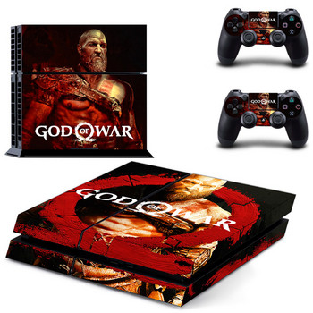 Game God of War 4 PS4 Skin Sticker Decal за Sony PlayStation 4 Console и 2 кожи на контролера PS4 Stickers Винилов аксесоар