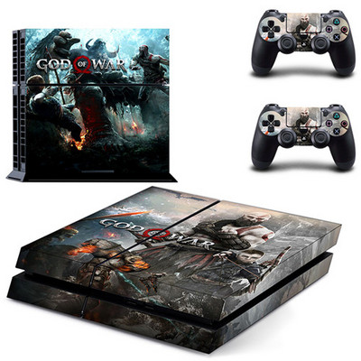 Igra God of War 4 PS4 naljepnica s naljepnicama za Sony PlayStation 4 konzolu i 2 maske kontrolera PS4 naljepnice Vinilni dodatak