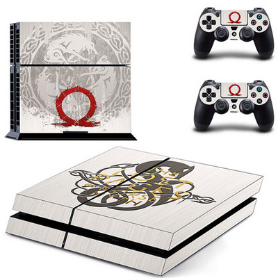 Igra God of War 4 PS4 naljepnica s naljepnicama za Sony PlayStation 4 konzolu i 2 maske kontrolera PS4 naljepnice Vinilni dodatak