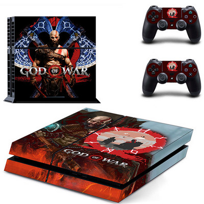 Igra God of War 4 PS4 naljepnica s naljepnicama za Sony PlayStation 4 konzolu i 2 maske kontrolera PS4 naljepnice Vinilni dodatak