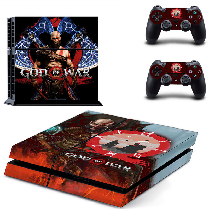 Igra God of War 4 PS4 naljepnica s naljepnicama za Sony PlayStation 4 konzolu i 2 maske kontrolera PS4 naljepnice Vinilni dodatak