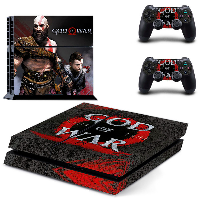Igra God of War 4 PS4 naljepnica s naljepnicama za Sony PlayStation 4 konzolu i 2 maske kontrolera PS4 naljepnice Vinilni dodatak