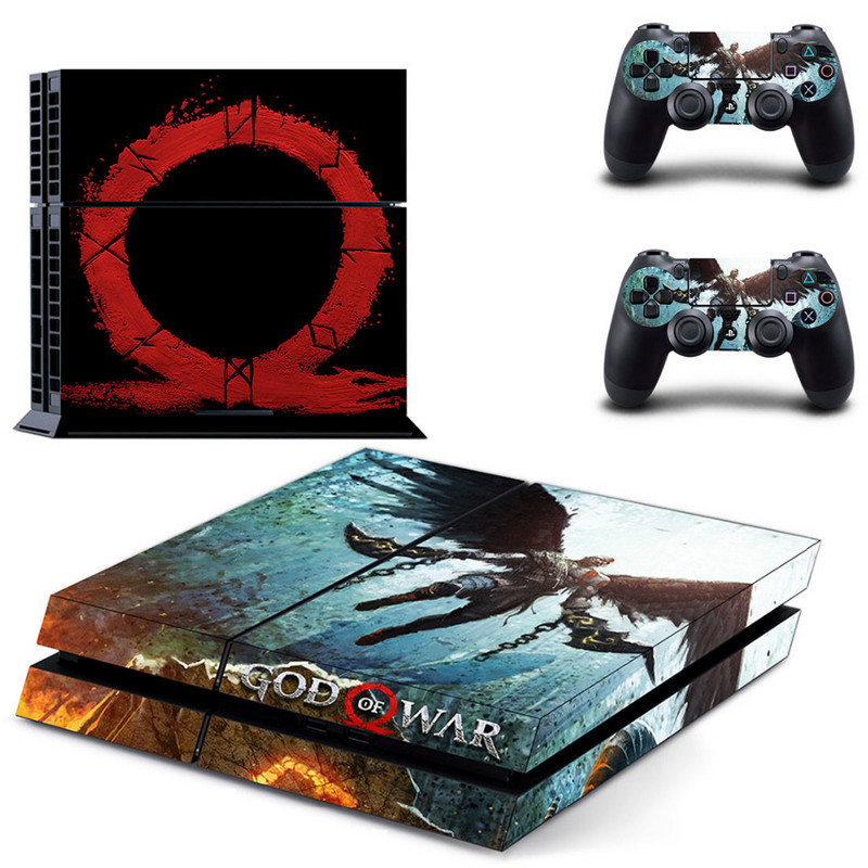 Igra God of War 4 PS4 naljepnica s naljepnicama za Sony PlayStation 4 konzolu i 2 maske kontrolera PS4 naljepnice Vinilni dodatak
