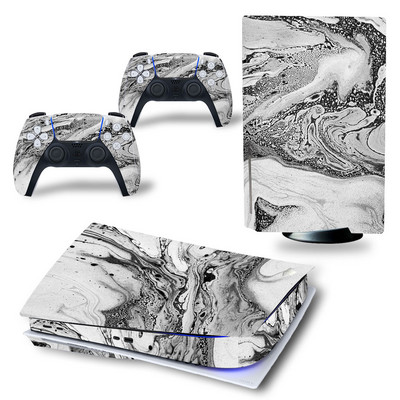 GAMEGENIXX PS5 Standard Disc Skin Sticker Waves Protective Decal Uklonjivi poklopac za PS5 konzolu i 2 kontrolera