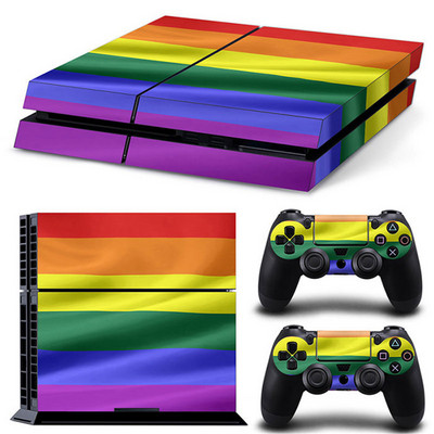 Autocolant de piele de vinil pentru controler cu design nou steag din Regatul Unit al SUA pentru ps4 Husă de piele pentru decal pentru consola PS4 + 2 piese de protecție pentru controler