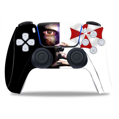 Για PS5/Playstation Controller Skin Umbrella Corporation PVC Skin αυτοκόλλητο αυτοκόλλητο αυτοκόλλητο με αυτοκόλλητο κάλυμμα Dustproof Protective Sticker 1 ΤΕΜ.