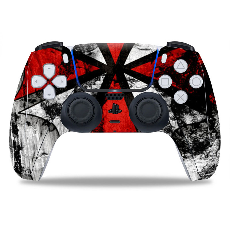 Za PS5/Playstation Controller Skin Umbrella Corporation PVC Skin Vinyl naljepnica Decal Cover Zaštitna naljepnica otporna na prašinu 1 KOM
