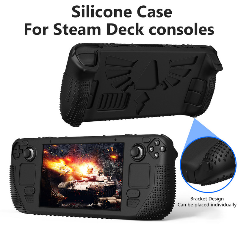 Pentru Consola de jocuri Steam Deck Carcasă moale Consolă de jocuri Carcasă de protecție TPU pentru Consola Steam Deck Husă anti-cădere rezistentă la șocuri