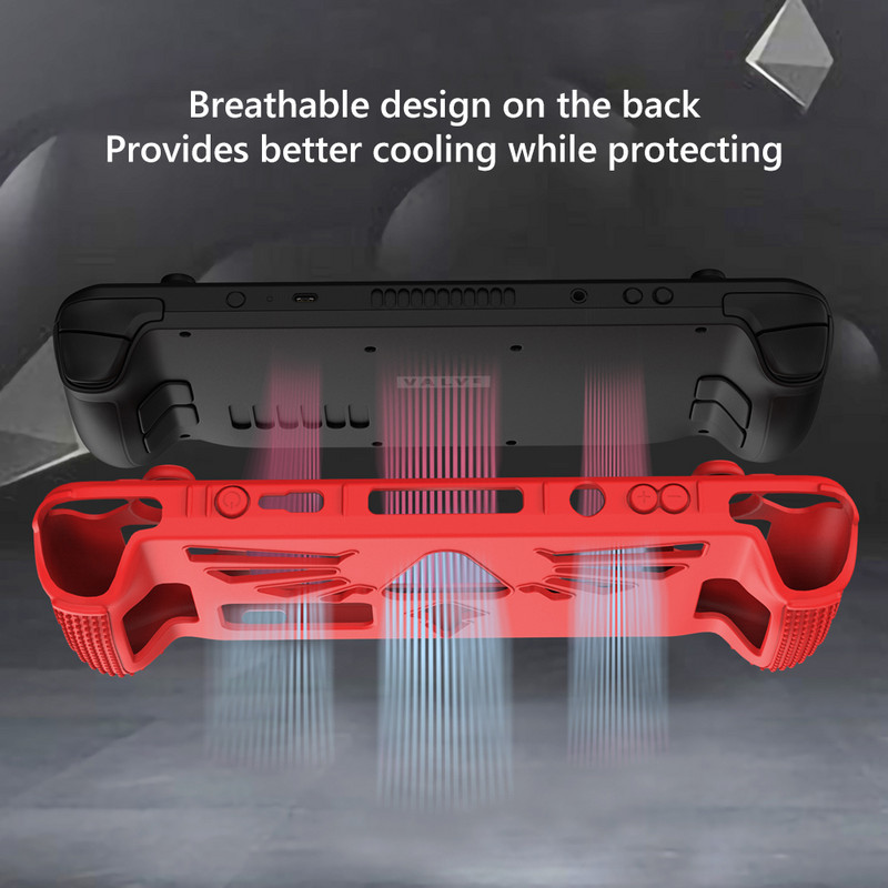 Pentru Consola de jocuri Steam Deck Carcasă moale Consolă de jocuri Carcasă de protecție TPU pentru Consola Steam Deck Husă anti-cădere rezistentă la șocuri