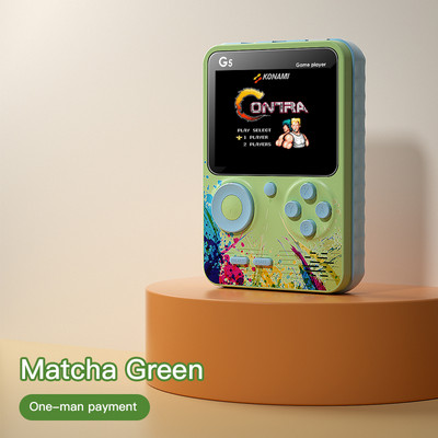 500 žaidimų mini rankinė vaizdo žaidimų konsolė retro nešiojama 3,5 colio LCD ekranas vaikams, spalvotas studento kortelės įrenginys, dviejų vaidmenų žaidimų pultas