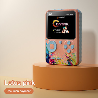 500 žaidimų mini rankinė vaizdo žaidimų konsolė retro nešiojama 3,5 colio LCD ekranas vaikams, spalvotas studento kortelės įrenginys, dviejų vaidmenų žaidimų pultas