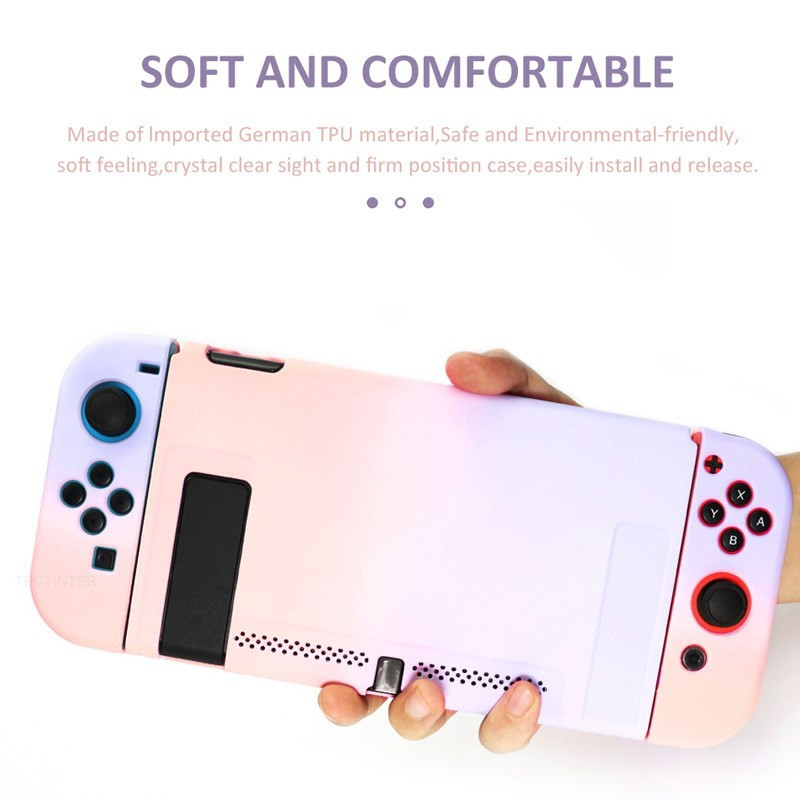 Carcasă compatibilă Nintendo Switch NS NX Consolă Carcasă rigidă de protecție Accesorii Carcasă de piele pentru Switch Joy Con Husă din spate colorată
