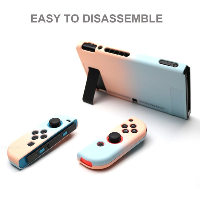 Carcasă compatibilă Nintendo Switch NS NX Consolă Carcasă rigidă de protecție Accesorii Carcasă de piele pentru Switch Joy Con Husă din spate colorată