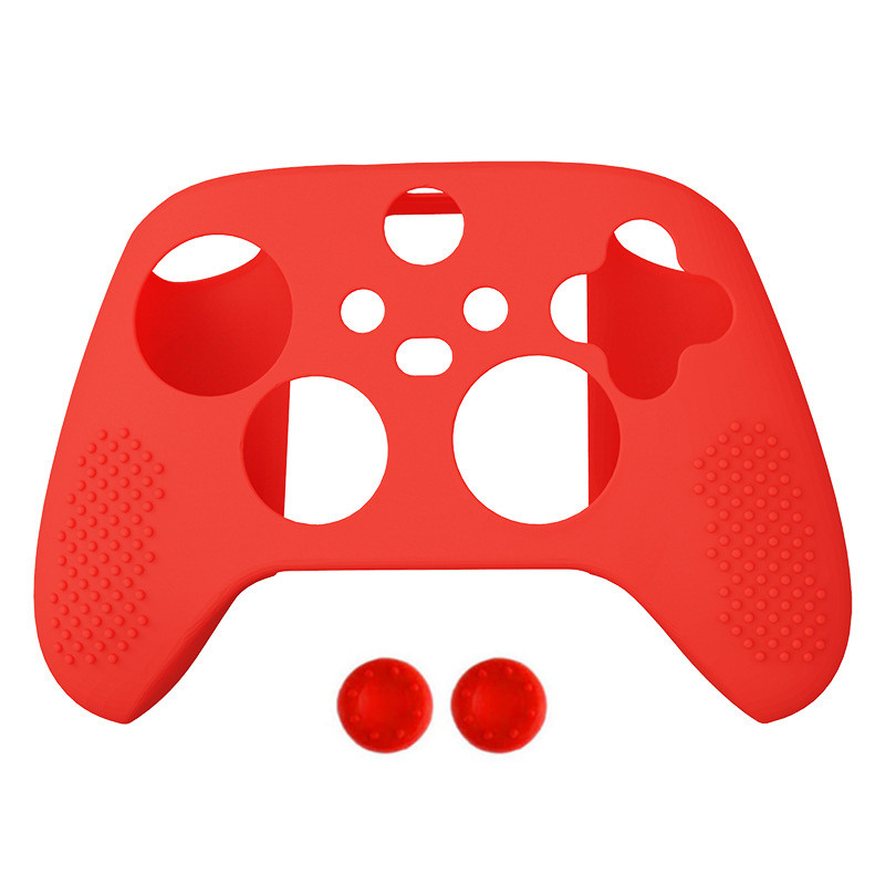 Silikonska torbica Zaštitna maska za kožu Zamotajte torbicu za Xbox Series SX kontroler Joystick Gel Guma s 2 kom palica