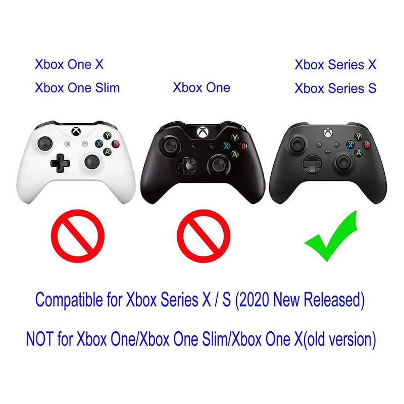 Silikonska torbica Zaštitna maska za kožu Zamotajte torbicu za Xbox Series SX kontroler Joystick Gel Guma s 2 kom palica