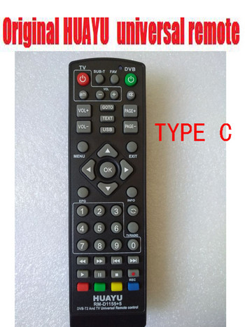 Дистанционно управление DVB-T2 Digital Tv Box HUAYU Универсално дистанционно управление за Dvb-T2 Tv Box Tv Tuner huayu rm-d1155+5