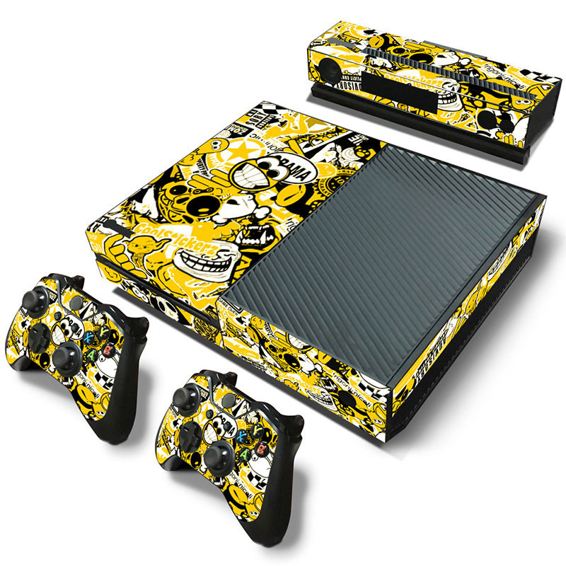 Dizajn lubanje za X box one konzola naljepnica i 2 kontrolera naljepnica za XB OX ONE vinil naljepnica za x box one skin naljepnica