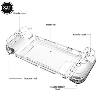 За Nintendo Switch Case Защитен капак Dockable Case Съвместим с конзолата Joy-Con контролер за Nintend Switch Ultra Thin