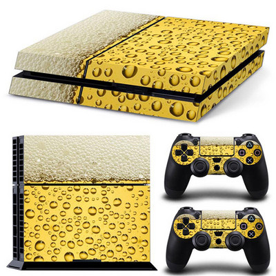 Decal pentru placa frontală din vinil bere pentru accesorii pentru controlerul consolei Ps4 Skins pentru Ps4 TN-PS4-3559