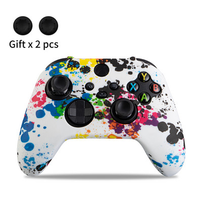 Θήκη μαλακής σιλικόνης για χειριστήριο X/S Xbox Series Προστατευτικό δέρμα Αξεσουάρ χειριστηρίου παιχνιδιών Λαβές αντίχειρα Καπάκια Joystick Κέλυφος