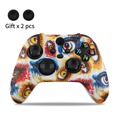 Θήκη μαλακής σιλικόνης για χειριστήριο X/S Xbox Series Προστατευτικό δέρμα Αξεσουάρ χειριστηρίου παιχνιδιών Λαβές αντίχειρα Καπάκια Joystick Κέλυφος