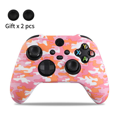 Θήκη μαλακής σιλικόνης για χειριστήριο X/S Xbox Series Προστατευτικό δέρμα Αξεσουάρ χειριστηρίου παιχνιδιών Λαβές αντίχειρα Καπάκια Joystick Κέλυφος
