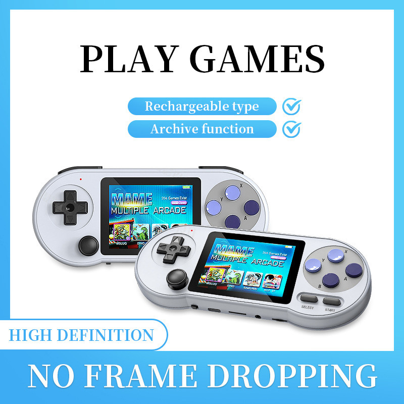 Retro Handheld Video Game Console 3inch IPS Screen 6000+Classic Games 4K HD Game Player SF2000 Consoles for GBA /FC/SFC/NAME