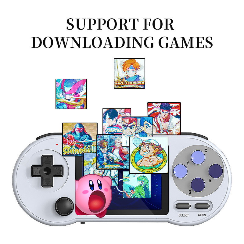 Retro Handheld Video Game Console 3inch IPS Screen 6000+Classic Games 4K HD Game Player SF2000 Consoles for GBA /FC/SFC/NAME